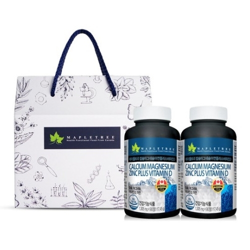 메이플트리 칼슘 마그네슘 아연 플러스 비타민D 선물세트 5호 1305mg x 180정, 1개