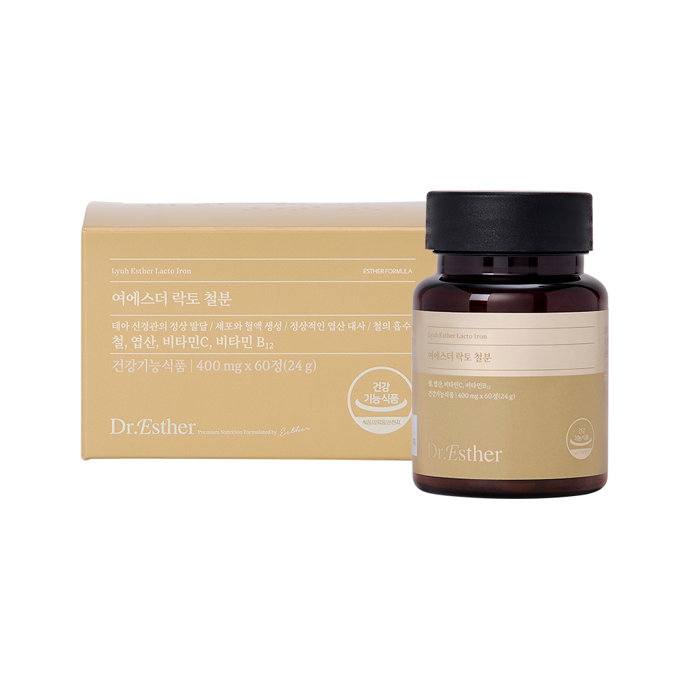 에스더포뮬러 여에스더 락토 철분 400mg x 60정, 1개