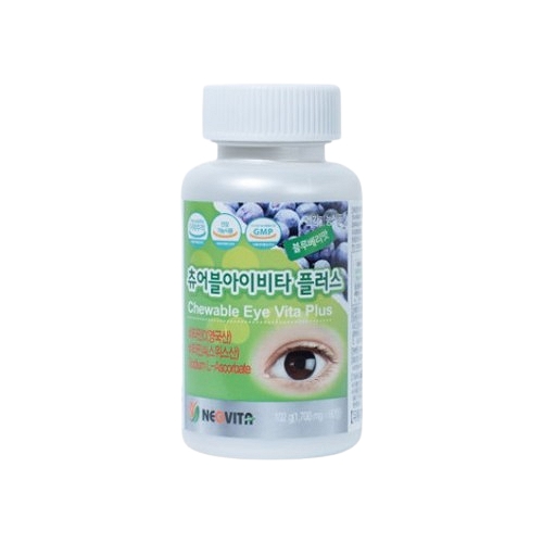 <b>네오비타</b> 츄어블아이비타 플러스 1700mg x 60캡슐, 2개