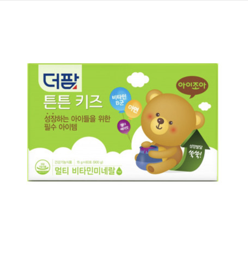 더팜 튼튼 키즈 멀티<b>비타민</b> 15g x 60포, 1개