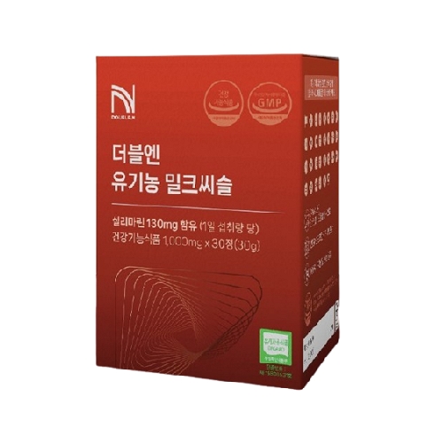 더블엔 <b>유기농 밀크씨슬</b> 1000mg x 30정, 1개