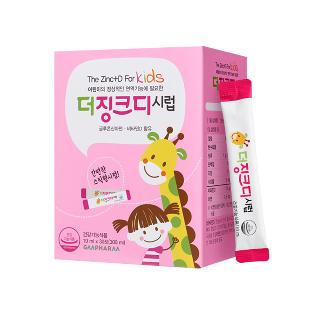 지엠팜 <b>더징크디</b> 시럽 10ml x 30포, 1개