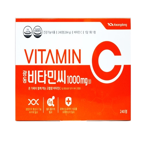 광동 <b>비타민</b>씨1000 1100mg x 240정, 1개