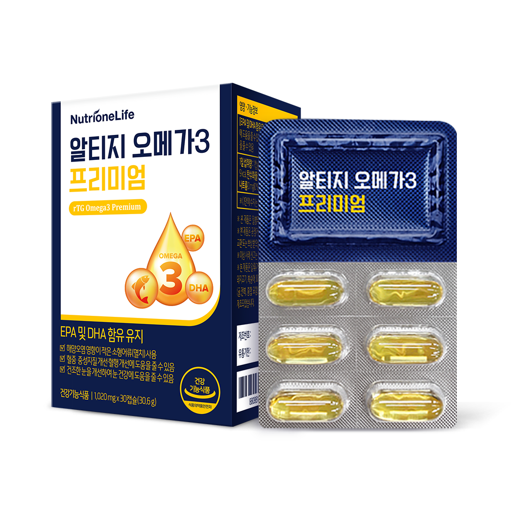 뉴트리원 알티지 오메가3 프리미엄 1020mg x 30캡슐, 1개