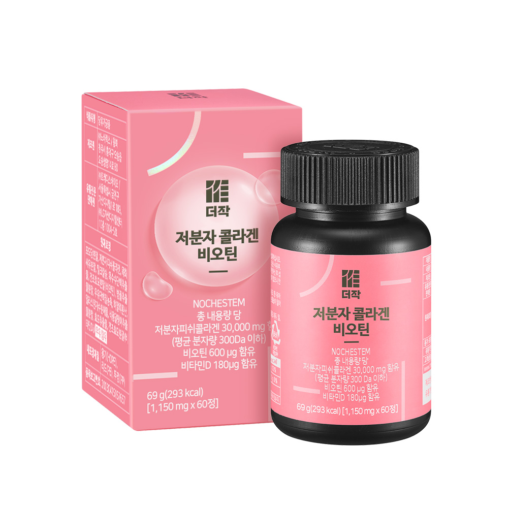 더작 저분자<b>콜라겐</b> 비오틴 1000mg x 60정, 1개