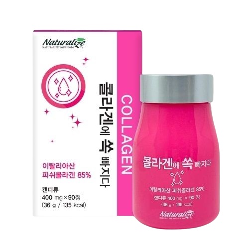 네추럴라이즈 콜라겐에 쏙 빠지다 400mg x 90정, 4개