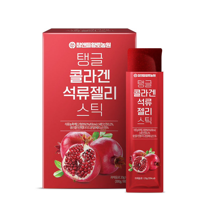 참앤들황토농원 탱글 콜라겐 석류젤리스틱 20g x 15포, 4개