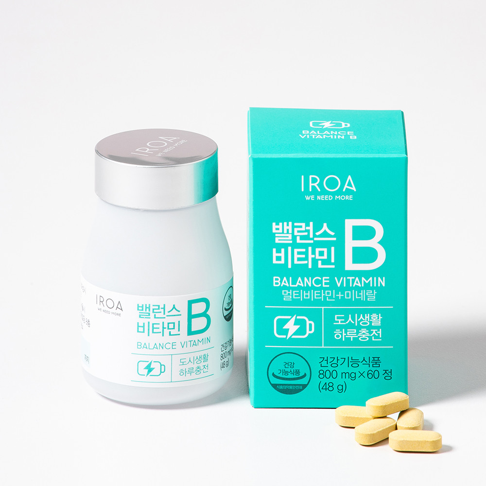 이로아 밸런스 비타민 B 800mg x 60정, 1개