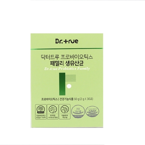 닥터트루 프로바이오틱스 <b>패밀리</b> 생<b>유산균</b> 2g x 30포, 1개