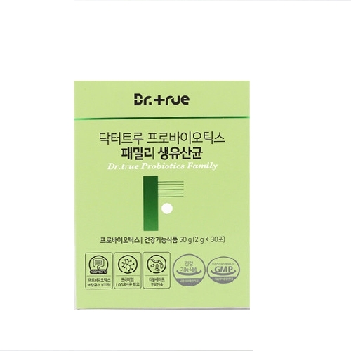 닥터트루 프로바이오틱스 <b>패밀리</b> 생<b>유산균</b> 2g x 30포, 6개