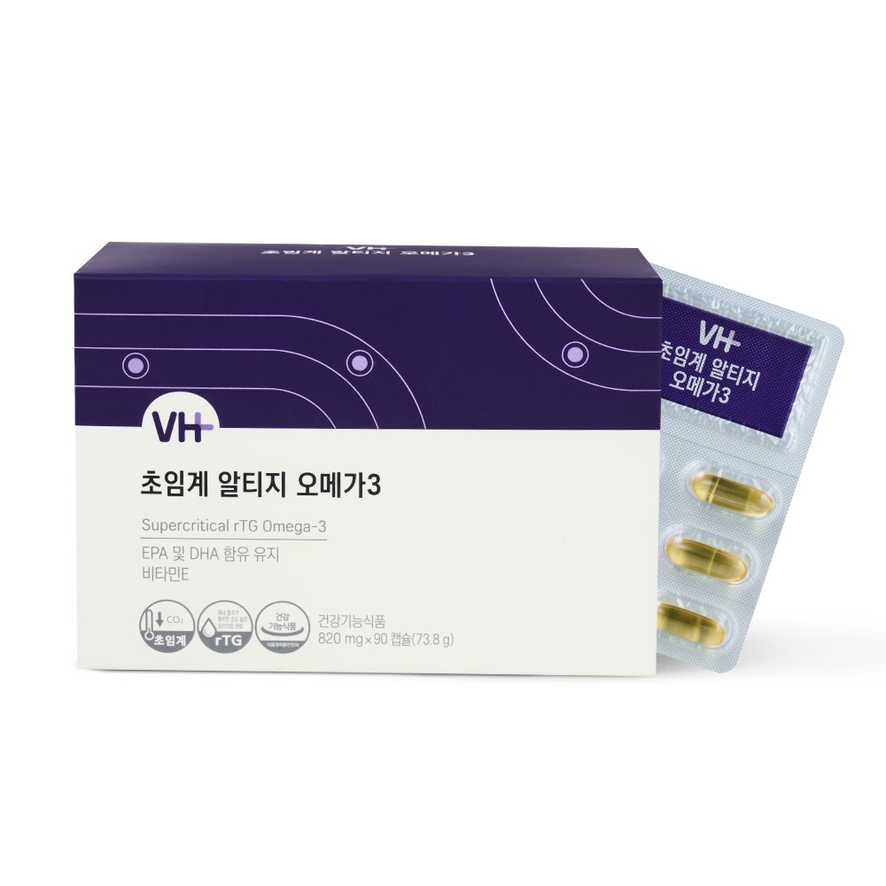 비타민하우스 초임계 <b>알티지</b> <b>오메가3</b> 820mg x 90캡슐, 3개