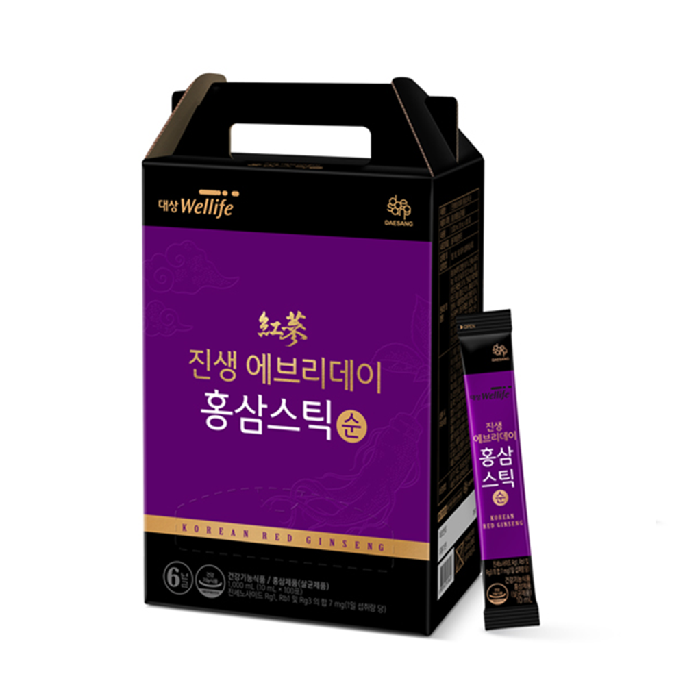 대상웰라이프 진생 에브리데이 홍삼스틱 순 10ml x 100포, 1개