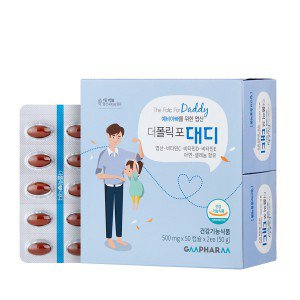 지엠팜 <b>더폴릭 포 대디</b> 500mg x 100캡슐, 1개