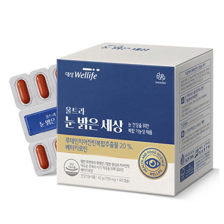 대상웰라이프 울트라 눈 밝은 세상 700mg x 60캡슐, 2개