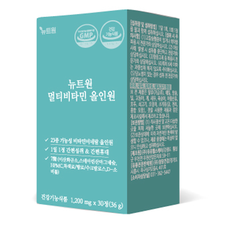 뉴트원 멀티비타민 올인원 1200mg x 30정, 3개