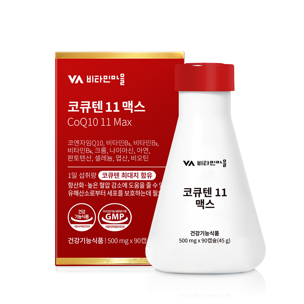 비타민마을 코큐텐 11 맥스 500mg x 90캡슐, 4개