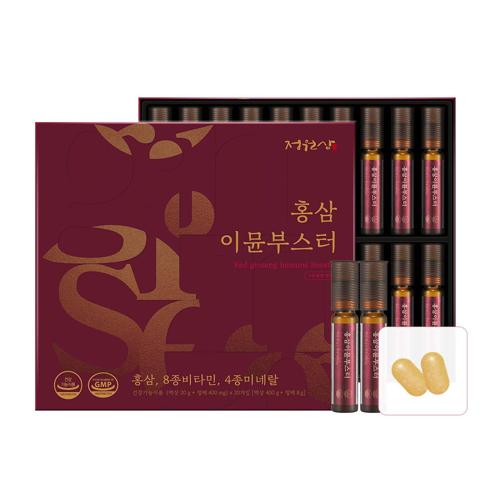 정원삼 홍삼 이뮨 부스터（액상 20g + 정제 400mg）x 20개입, 1개