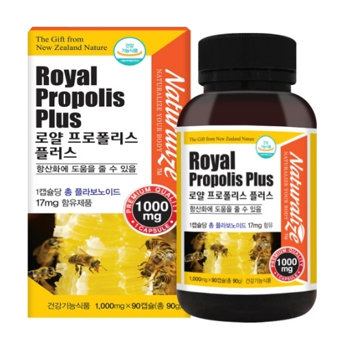 네추럴라이즈 <b>로얄 프로폴리스</b> 플러스 1000mg x 90캡슐, 2개