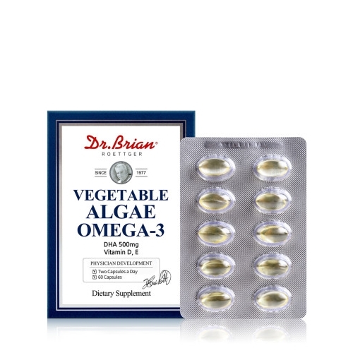 닥터브라이언 <b>식물성 알게 오메가3</b> 505mg x 60캡슐, 1개