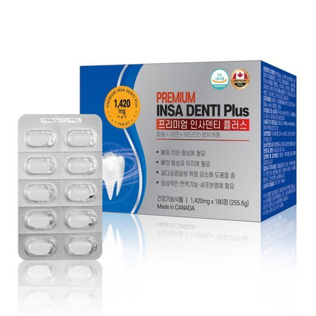 헬스프랜드 프리미엄 인사덴티 플러스 1420mg x 180정, 1개
