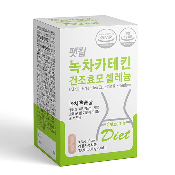 프리벤트라 <b>팻킬 녹차카테킨 건조효모 셀레늄</b> 1000mg x 30정, 1개