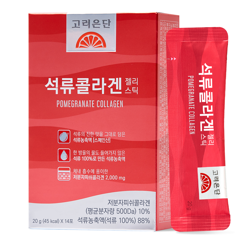 고려은단 <b>석류콜라겐</b> 젤리스틱 20g x 14포, 6개