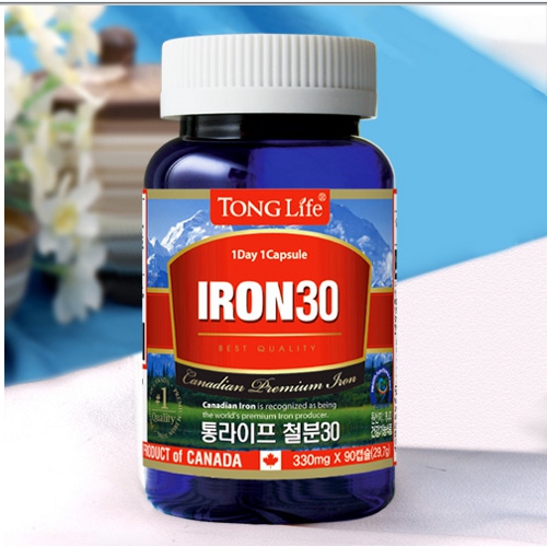 통라이프 철분 30 330mg x 90캡슐, 1개