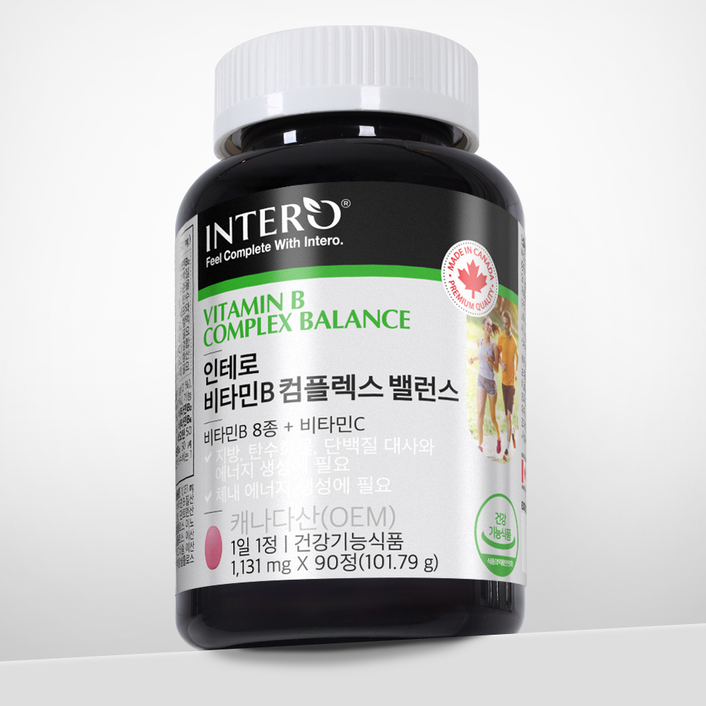 인테로 <b>비타민</b>B 컴플렉스 밸런스 1131mg x 90정, 1개