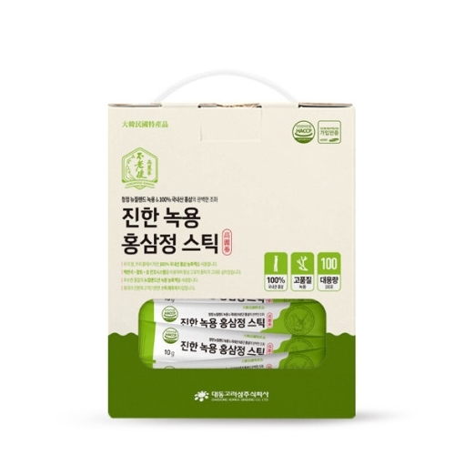 불로건 진한 녹용 홍삼정 스틱 10ml x 100포, 1개