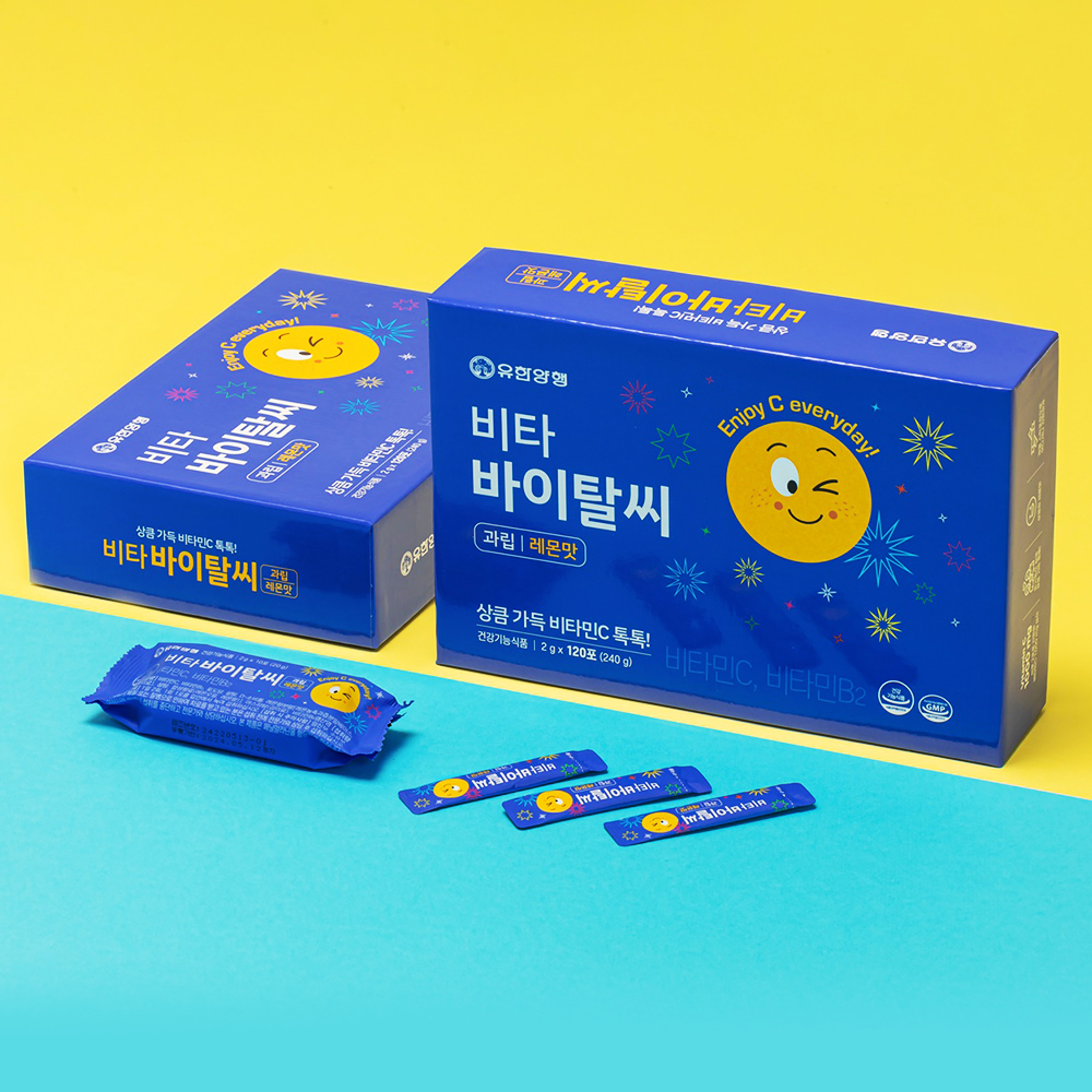 <b>유한양행</b> 비타 바이탈씨 과립 레몬맛 2g x 120포, 1개