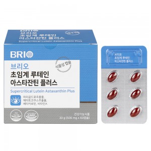 브리오 초임계 루테인 <b>아스타잔틴</b> 플러스 500mg x 60캡슐, 3개