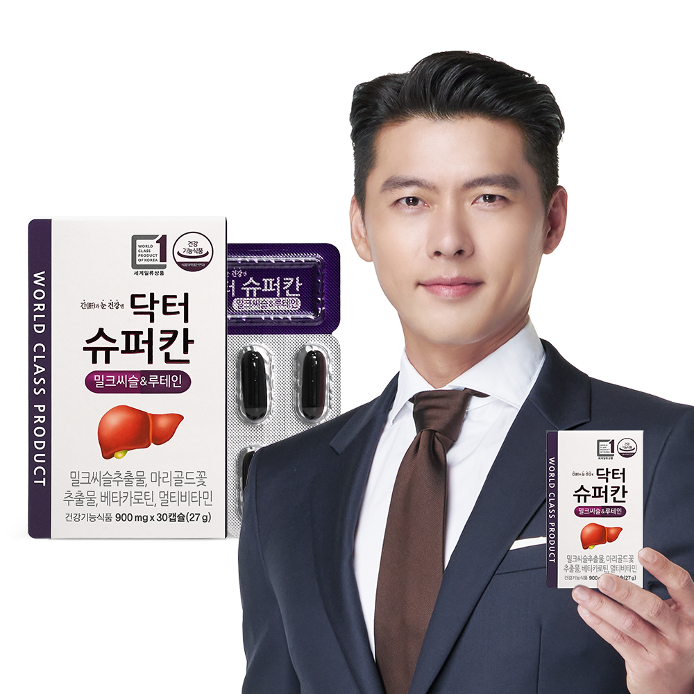<b>에이치엘사이언스</b> 닥터슈퍼칸 밀크씨슬 루테인 900mg x 30캡슐, 1개