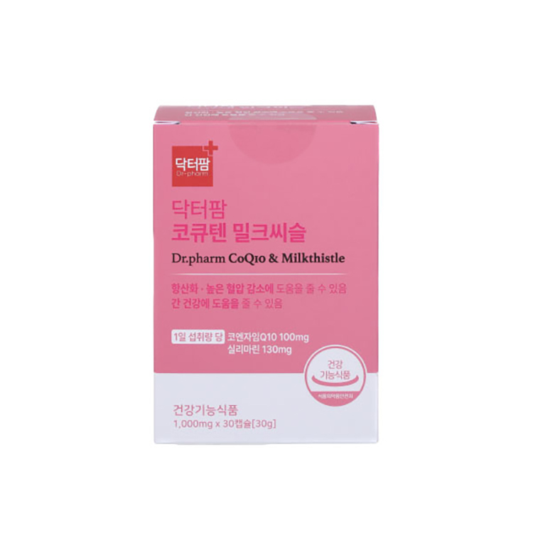 닥터팜 코큐텐 밀크씨슬 1000mg x 30캡슐, 1개