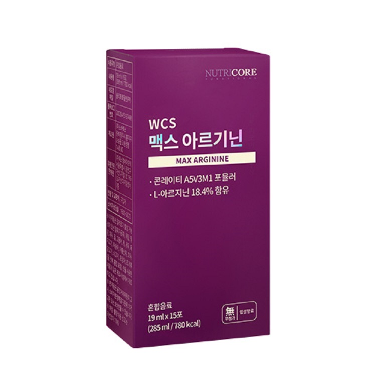 뉴트리코어 <b>맥스</b> <b>아르기닌</b> 19ml x 15포, 4개