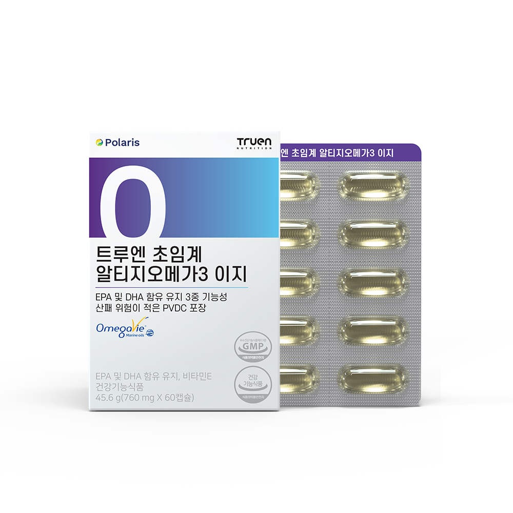 <b>트루엔</b> 알티지 <b>오메가3</b> 이지 760mg x 60캡슐, 1개