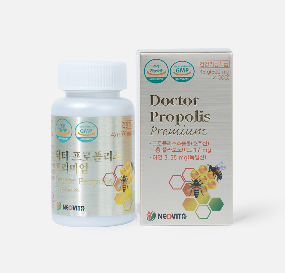 <b>네오비타</b> 닥터 프로폴리스 프리미엄 500mg x 90캡슐, 1개