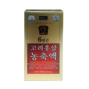 대한홍삼진흥공사 6년근 고려<b>홍삼농축액 240g</b>, 2개