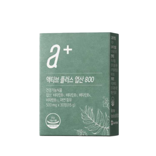 뉴트리모어 액티브 플러스 <b>엽산</b> 800 500mg x 30정, 4개