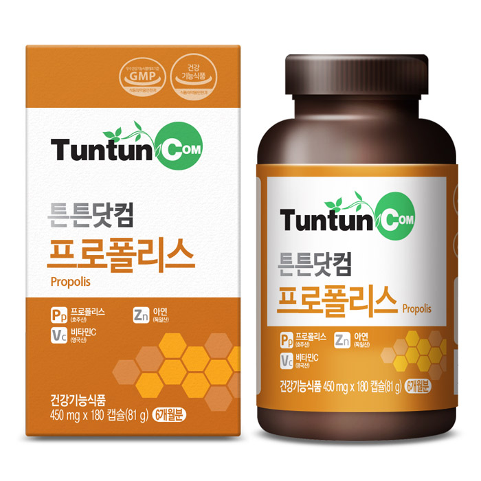 튼튼닷컴 <b>프로폴리스</b> 450mg x 180캡슐, 1개