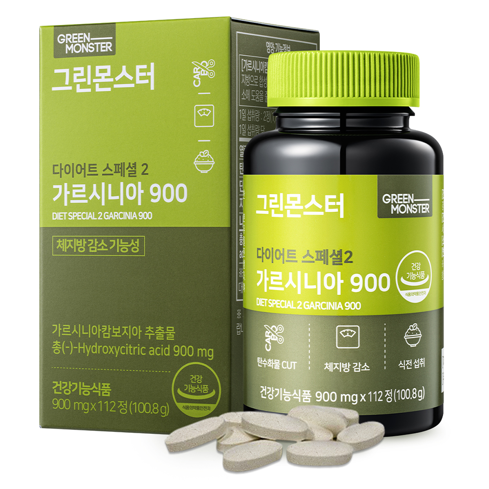 그린몬스터 다이어트 스페셜2 <b>가르시니아</b> 900 900mg x 112정, 1개