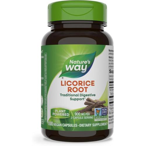 네이처스웨이 리코리스 감초 뿌리 추출물 캡슐 100정 Nature’s Way Licorice Root