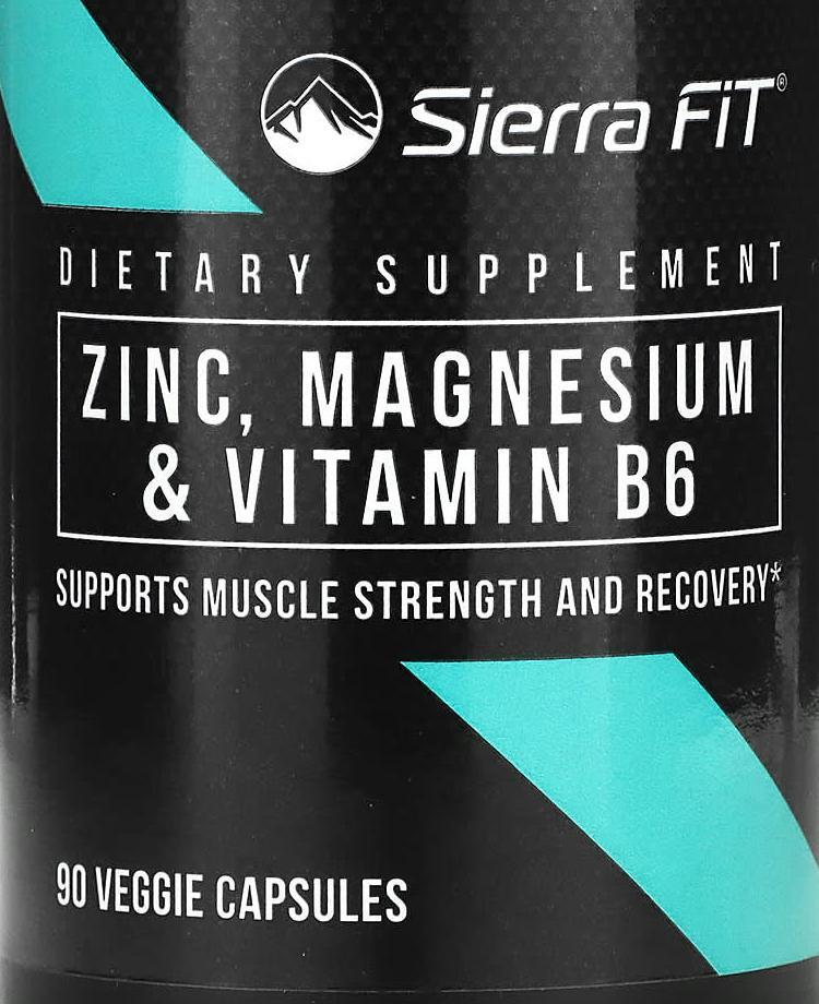 <b>Sierra Fit</b> 아연 <b>마그네슘</b> 및 비타민B6 베지 캡슐 90정  1개
