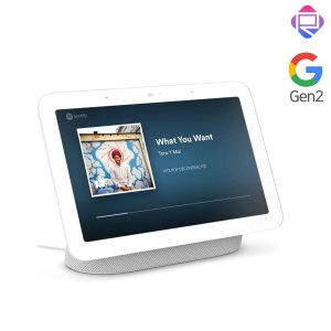 구글 네스트 허브 2세대 한글정발 Ai스피커 블루투스 인공지능 음성인식 유튜브 뮤직  네스트 허브 2세대 초크화이트