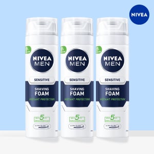 [패션플러스][니베아]니베아 맨 센서티브 쉐이빙 폼 면도크림 200ml x 3개