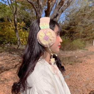 Pastel Butterfly Earmuffs 귀도리, 장미정원