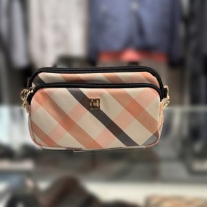 닥스골프 닥스 골프 여성 ONLINE EXCLUSIVE SELLER 하우스 체크 경량 마이크로백 DNGF5E952P2