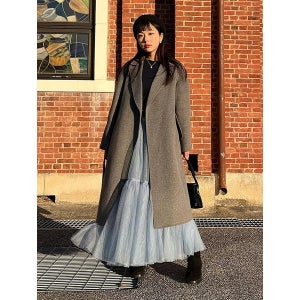 [숲] MARIO SABHC39(벨티드 구스 핸드메이드 롱 코트)