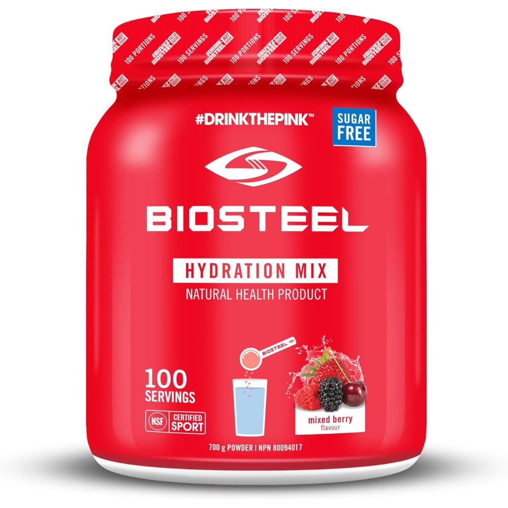 <b>BioSteel</b> <b>바이오스틸</b> 하이드레이션믹스 믹스베리 100회분 무설탕 건강 <b>운동</b> 미국  1개  700g