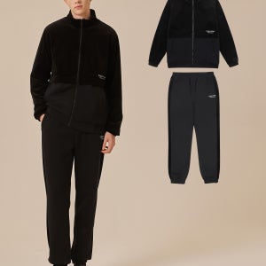 캘빈클라인 캘빈클라인 퍼포먼스 남성 벨루아 트랙셋업 (블랙)