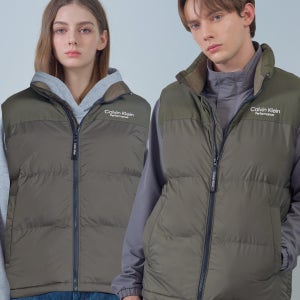 캘빈클라인 캘빈클라인 퍼포먼스 혼성 패딩베스트 (카키)